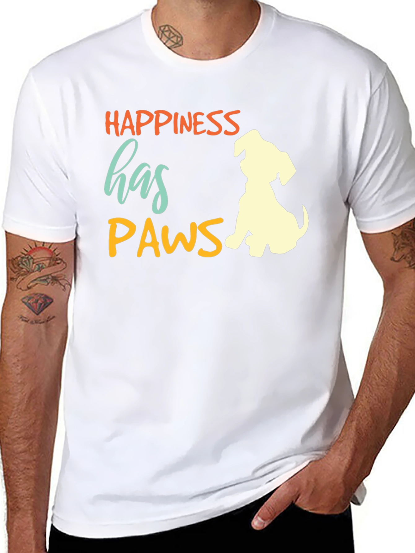 Happiness Has Paws T-Shirt