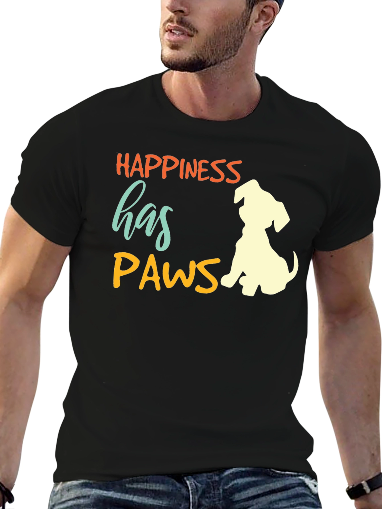 Happiness Has Paws T-Shirt