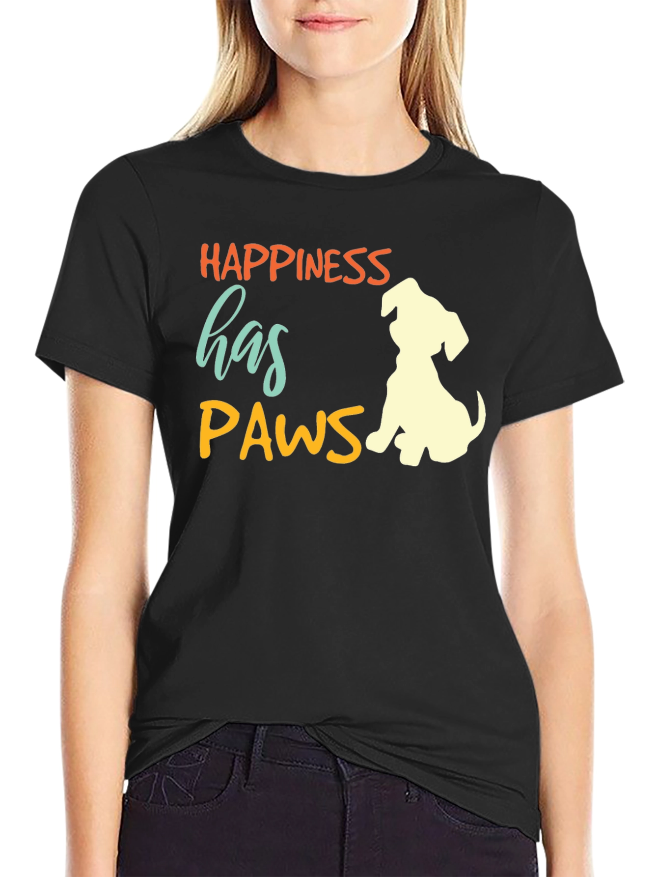 Happiness Has Paws T-Shirt