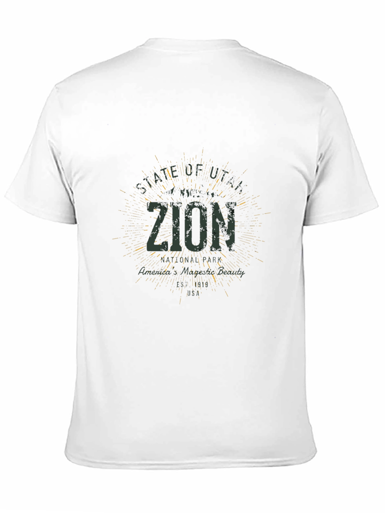 Zion National Park Graphic T-Shirt - Black