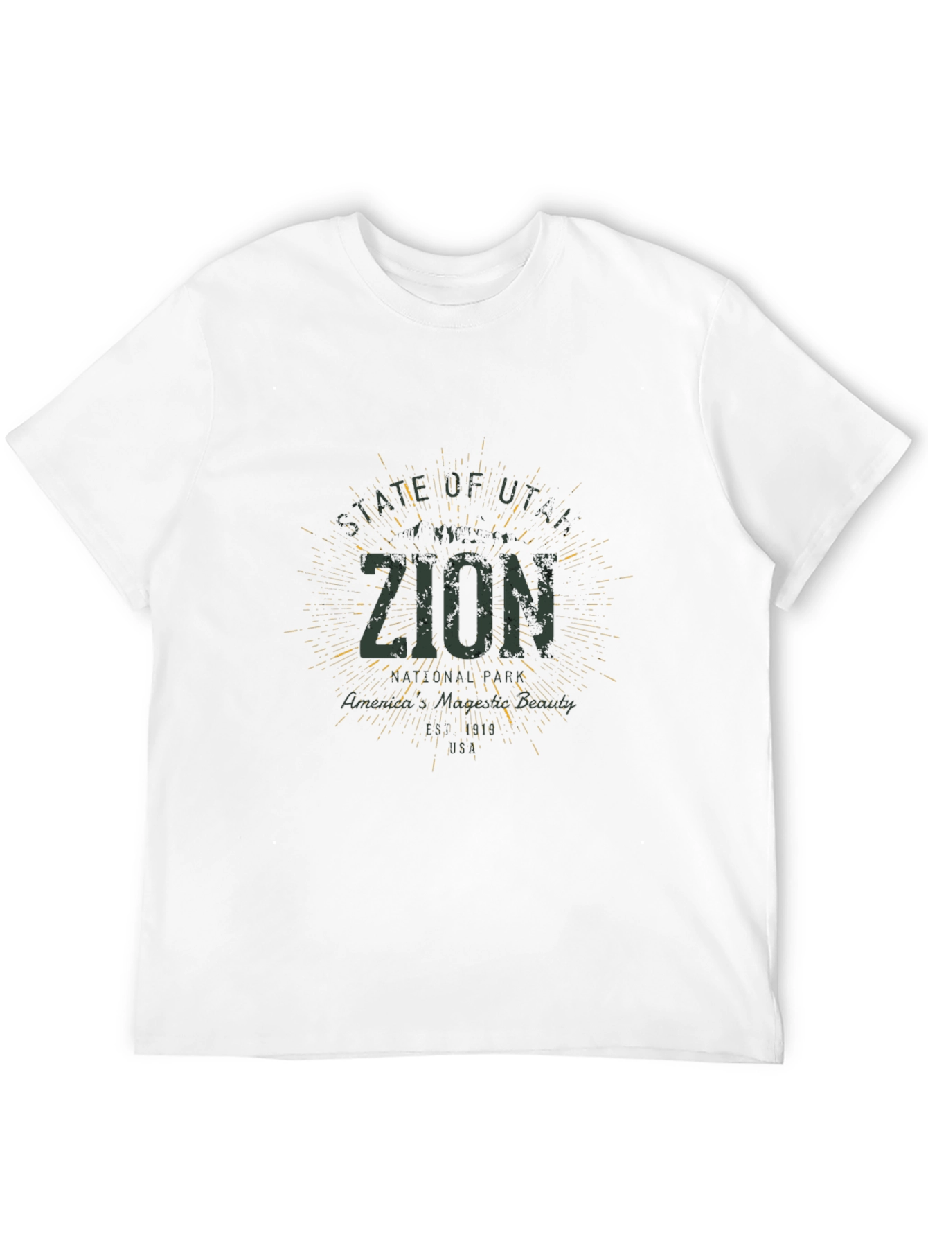 Zion National Park Graphic T-Shirt - Black