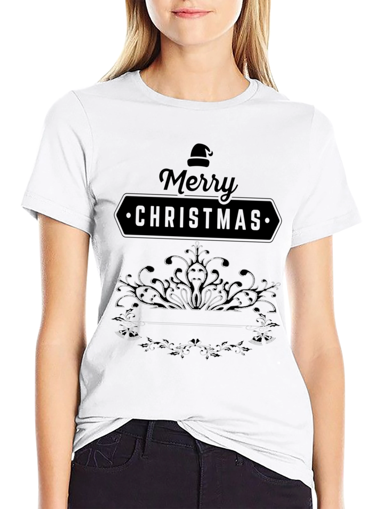 Festive Merry Christmas Graphic Tee - Holiday Style