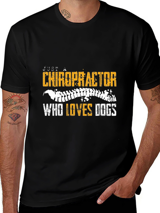 Chiropractor & Dog Lover Graphic Tee