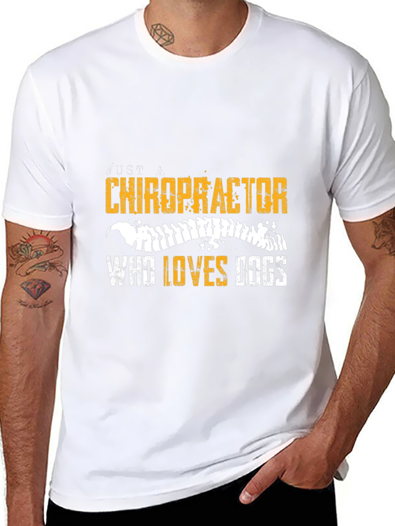 Chiropractor & Dog Lover Graphic Tee