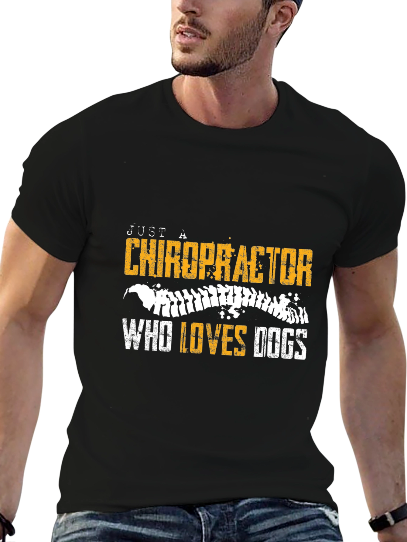 Chiropractor & Dog Lover Graphic Tee