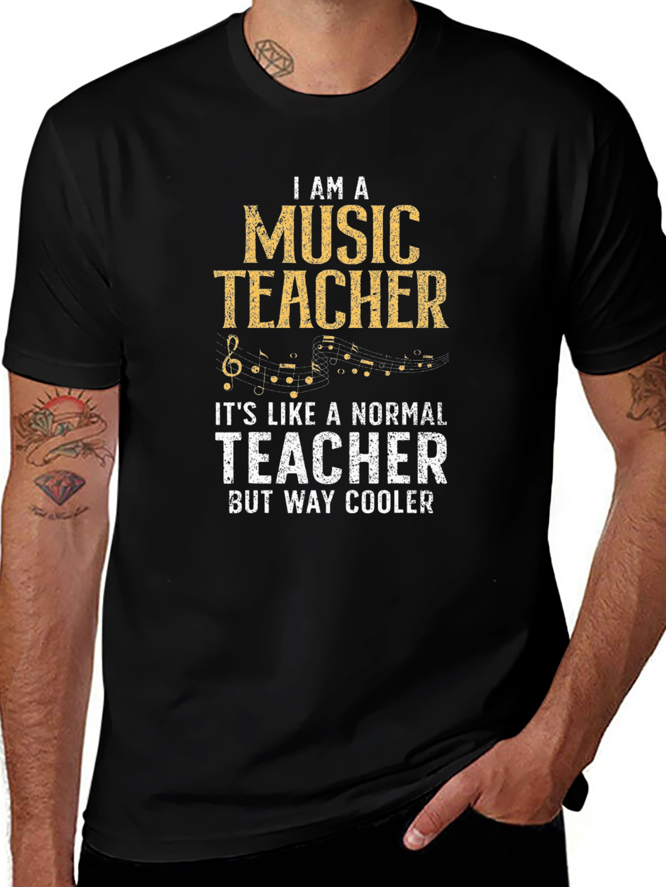 Music Teacher T-Shirt - Normal Teacher But Cooler!