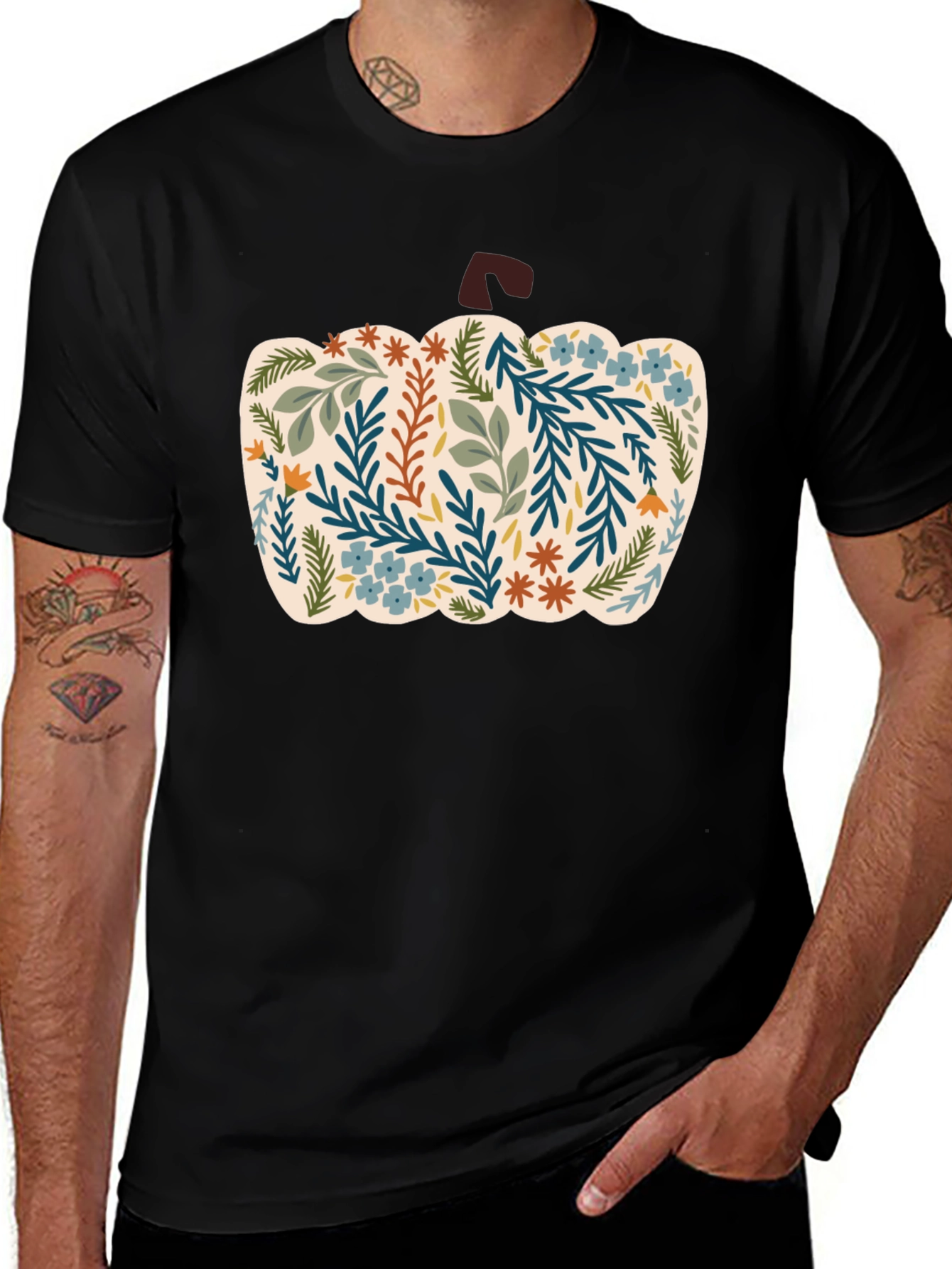 Floral Pumpkin Graphic Tee