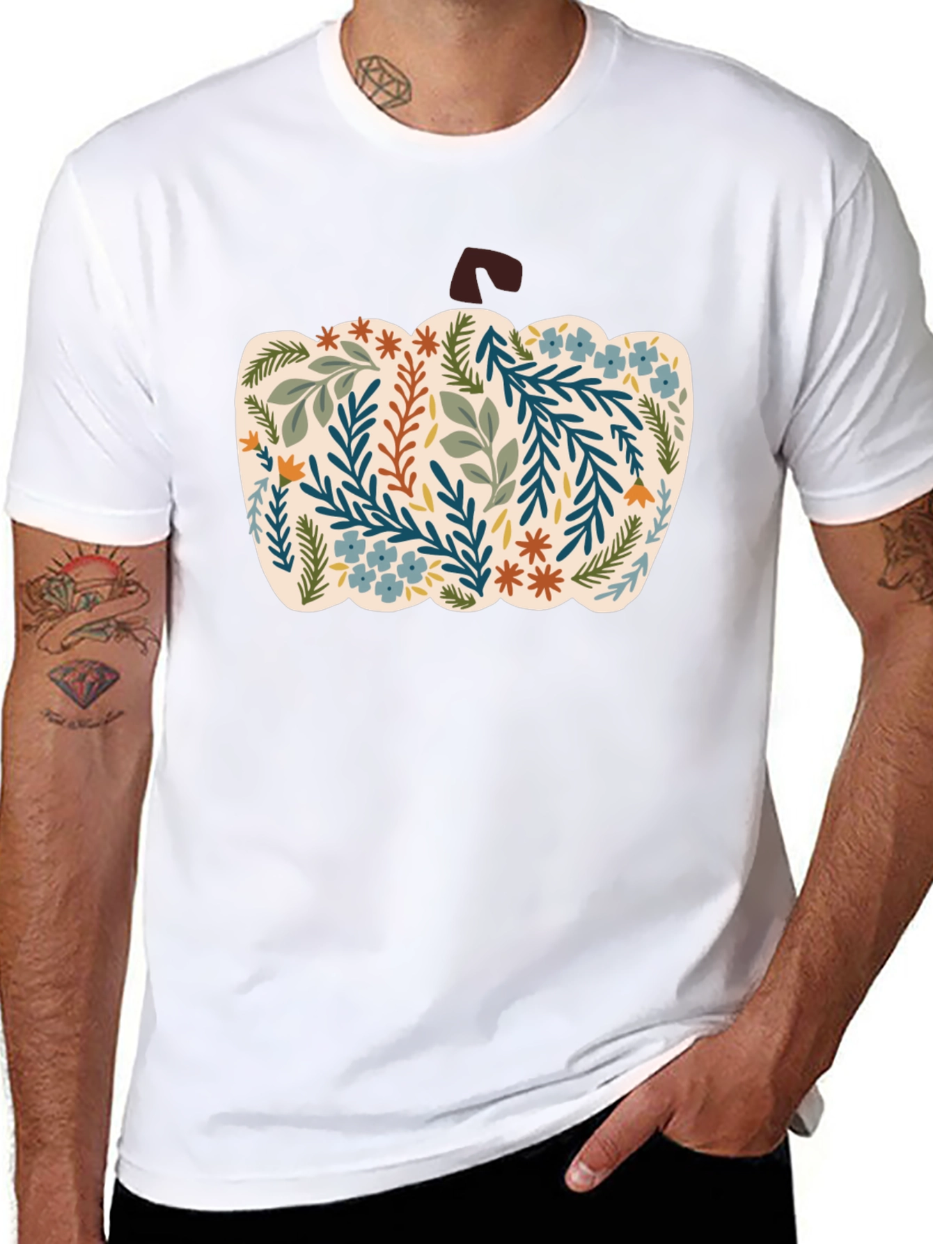 Floral Pumpkin Graphic Tee