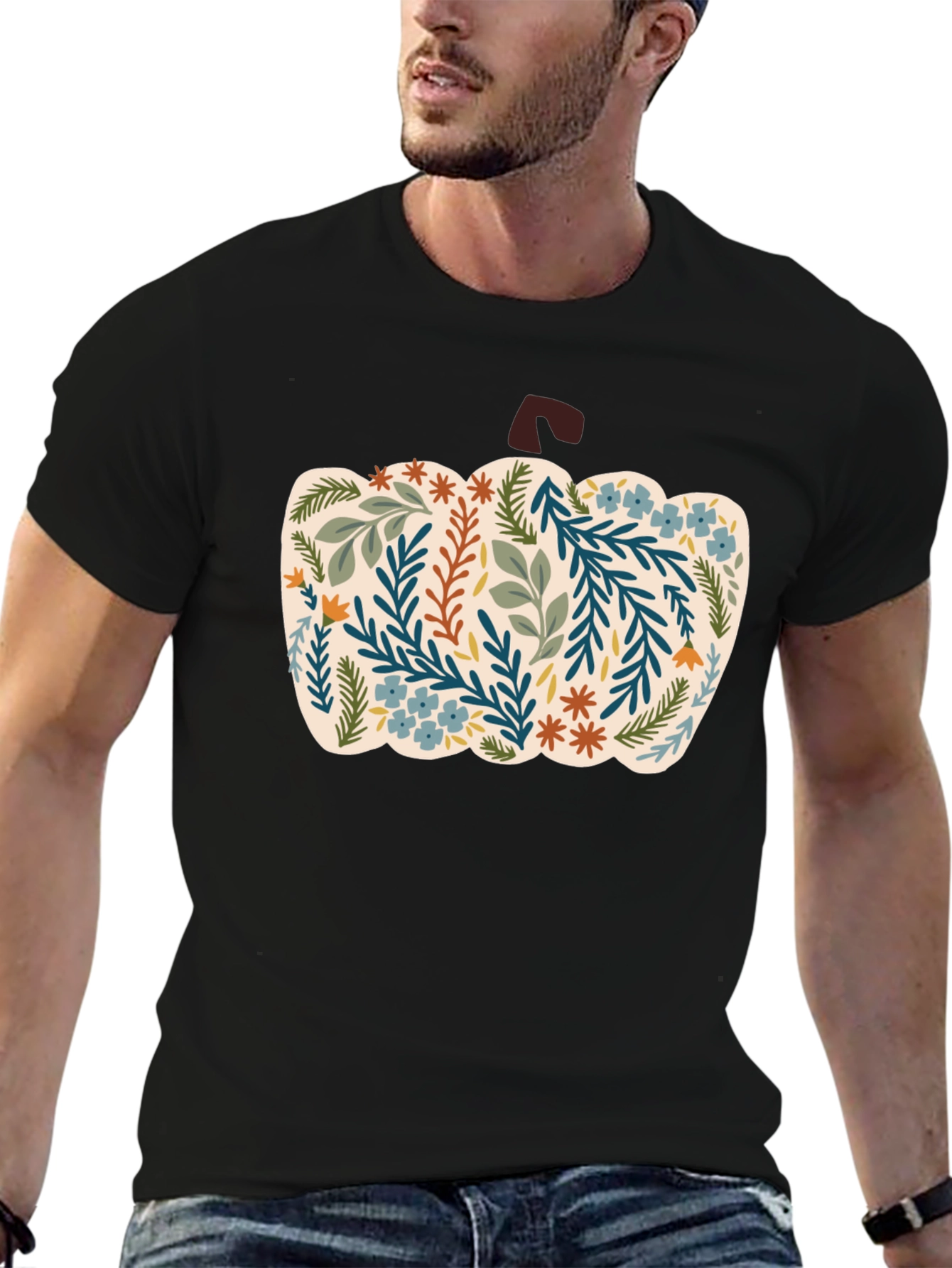 Floral Pumpkin Graphic Tee