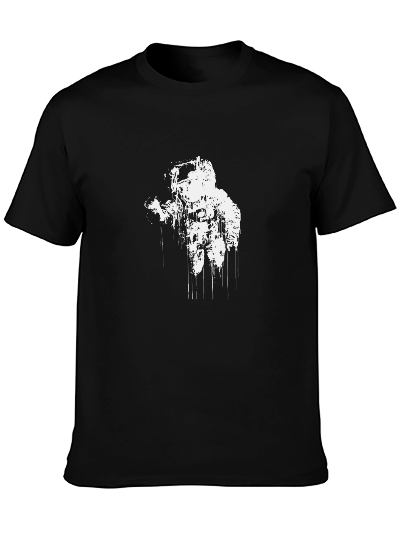 Astronaut Graphic Tee - Classic Black Cotton T-Shirt