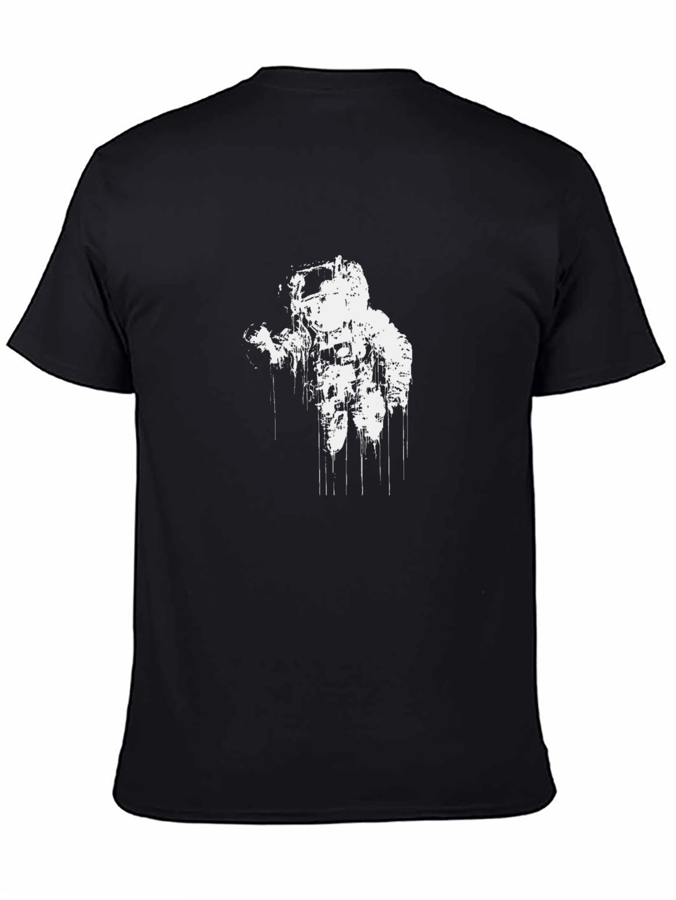 Astronaut Graphic Tee - Classic Black Cotton T-Shirt
