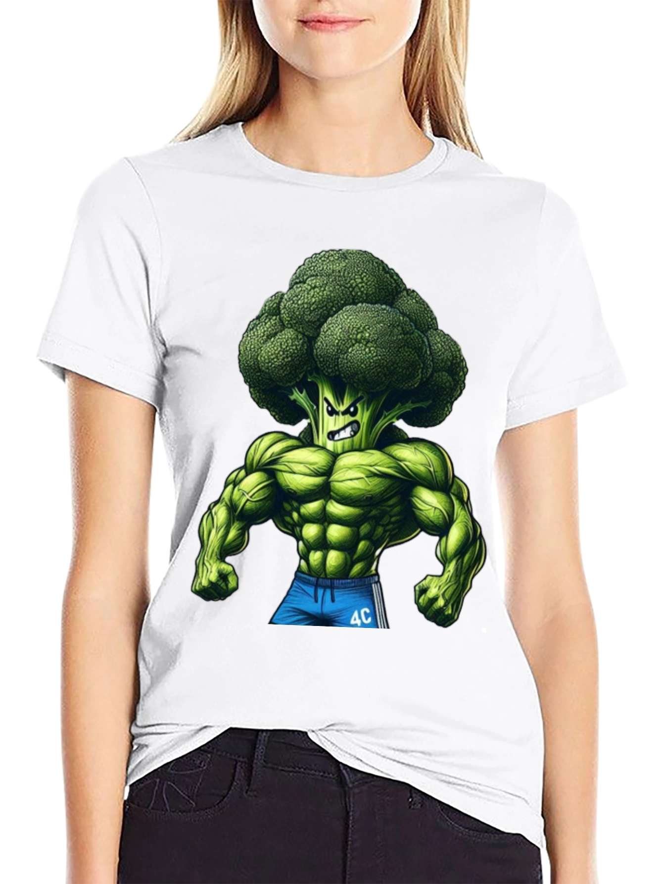 Broccoli Muscle T-Shirt - Black