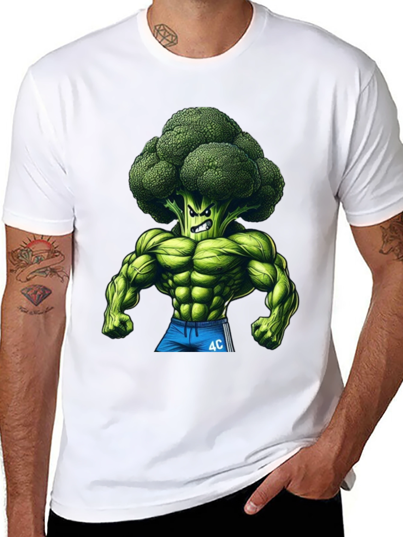 Broccoli Muscle T-Shirt - Black