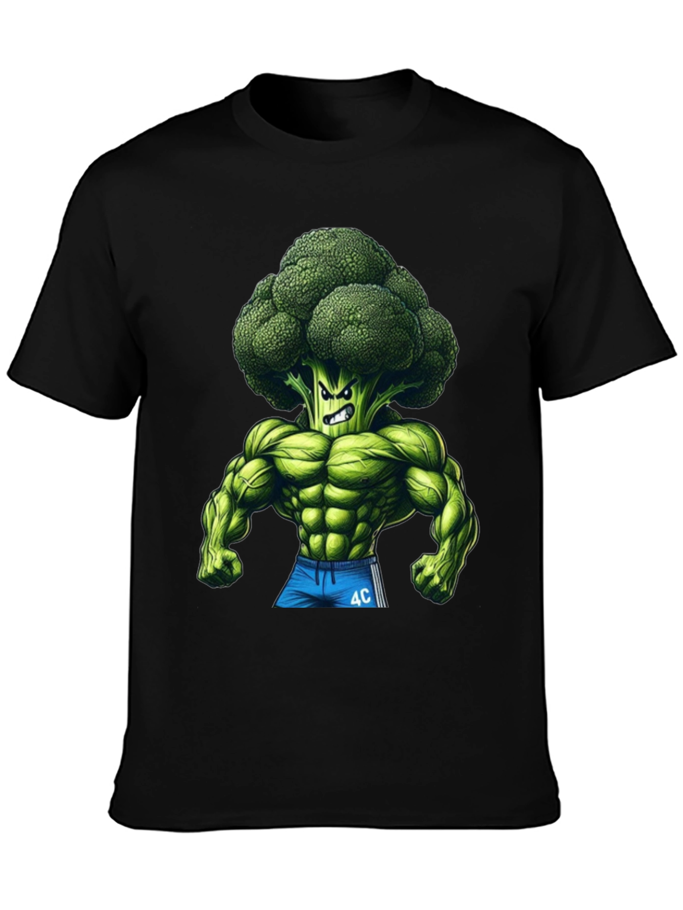 Broccoli Muscle T-Shirt - Black