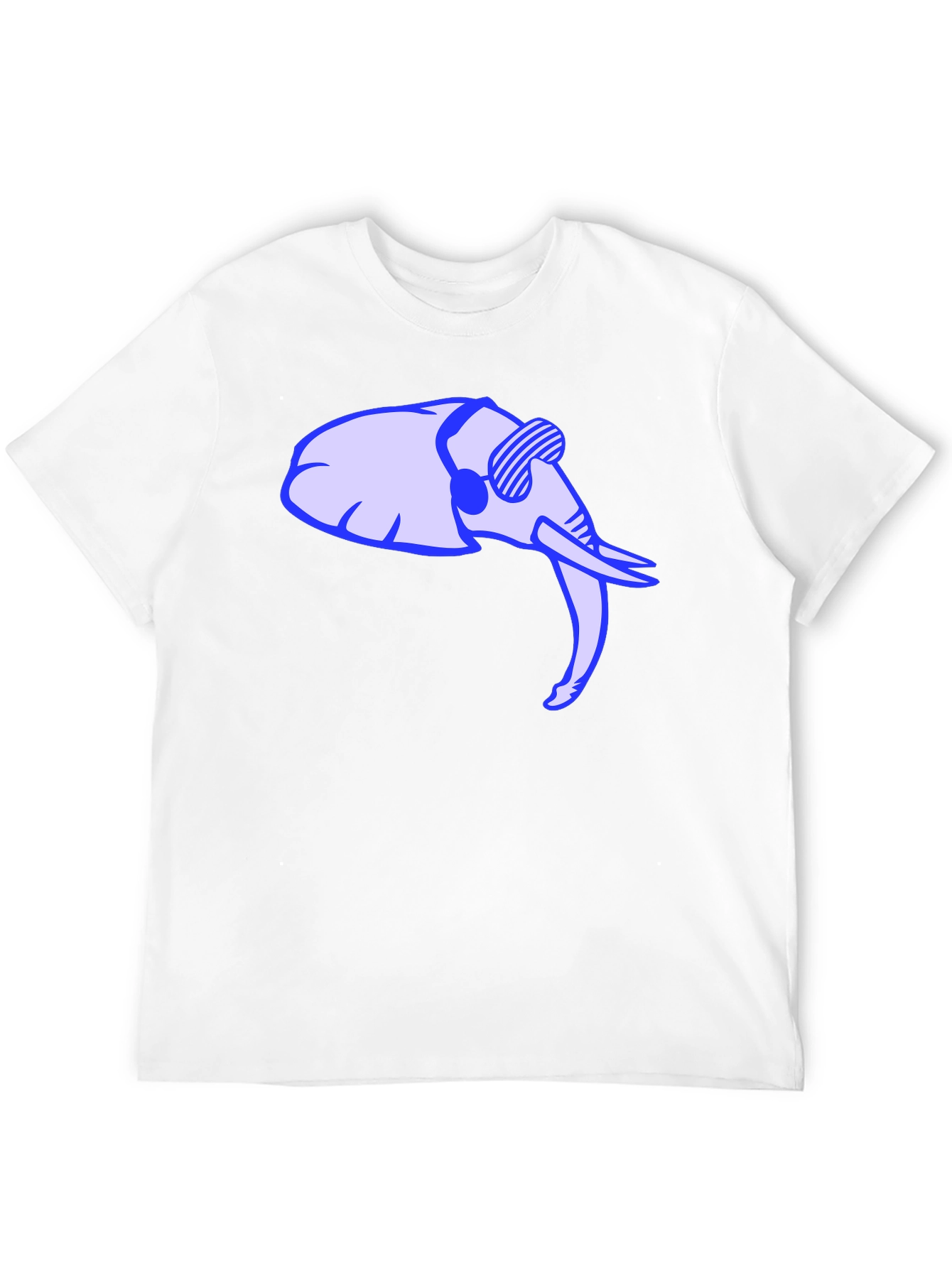 Cool Elephant Graphic Tee - Black Cotton Shirt