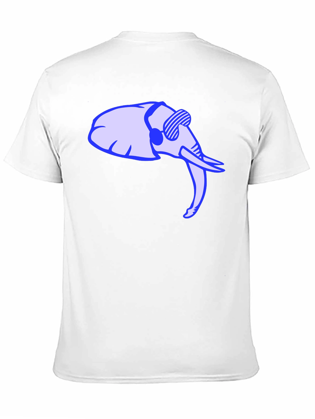 Cool Elephant Graphic Tee - Black Cotton Shirt