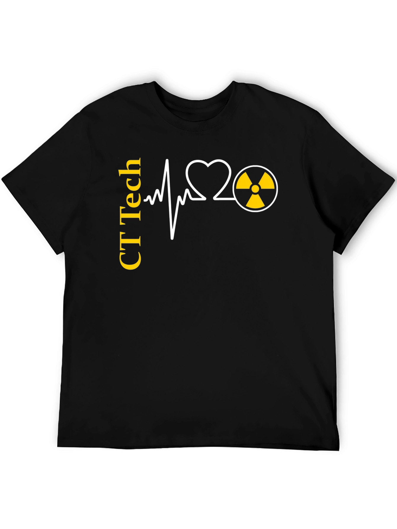 CT Tech Heartbeat T-Shirt - Radiology Gift
