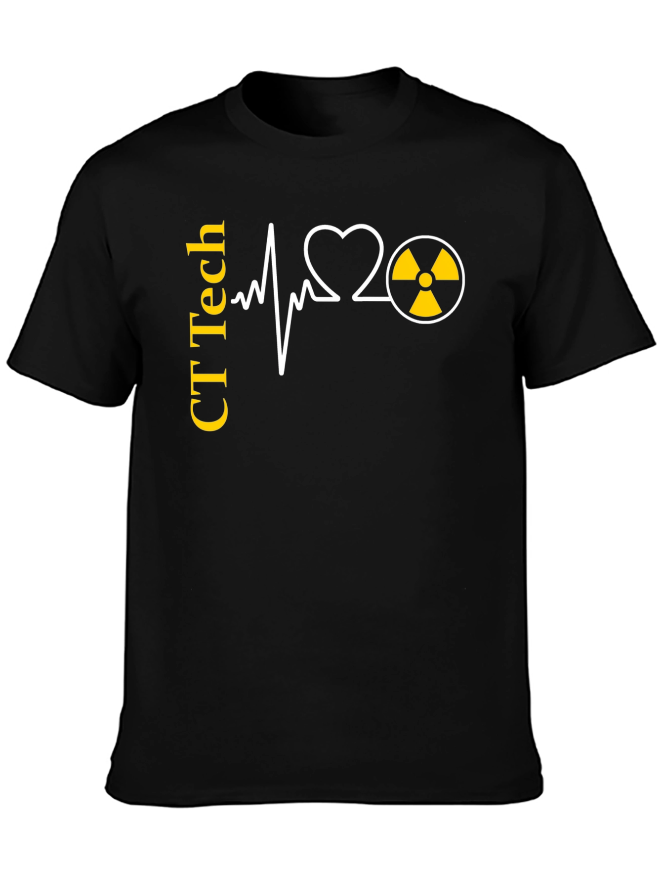 CT Tech Heartbeat T-Shirt - Radiology Gift