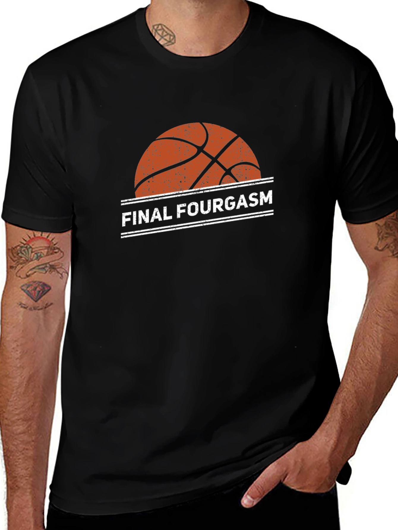 Final Fourgasm Basketball T-Shirt