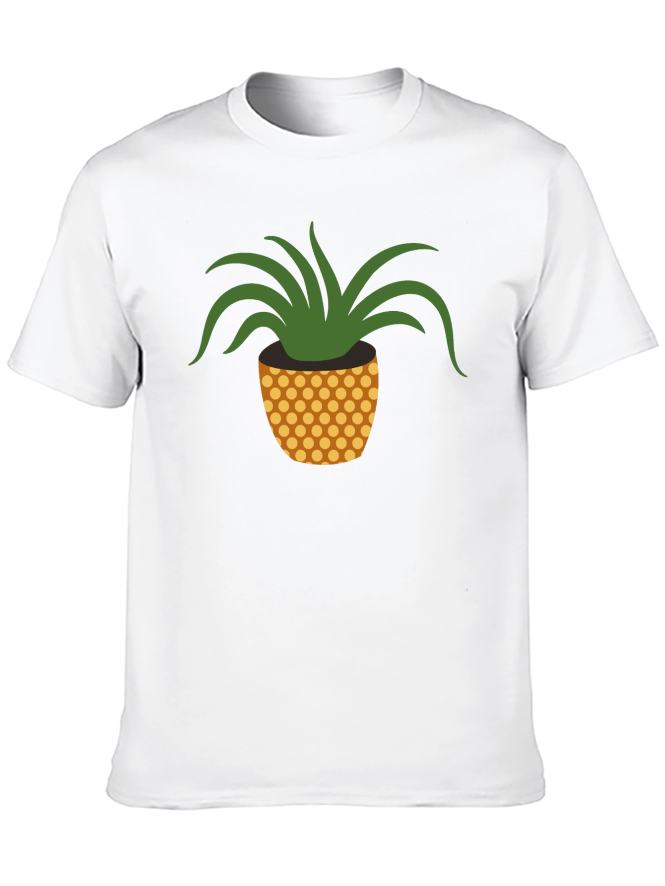 Pineapple Plant Graphic Tee - Black