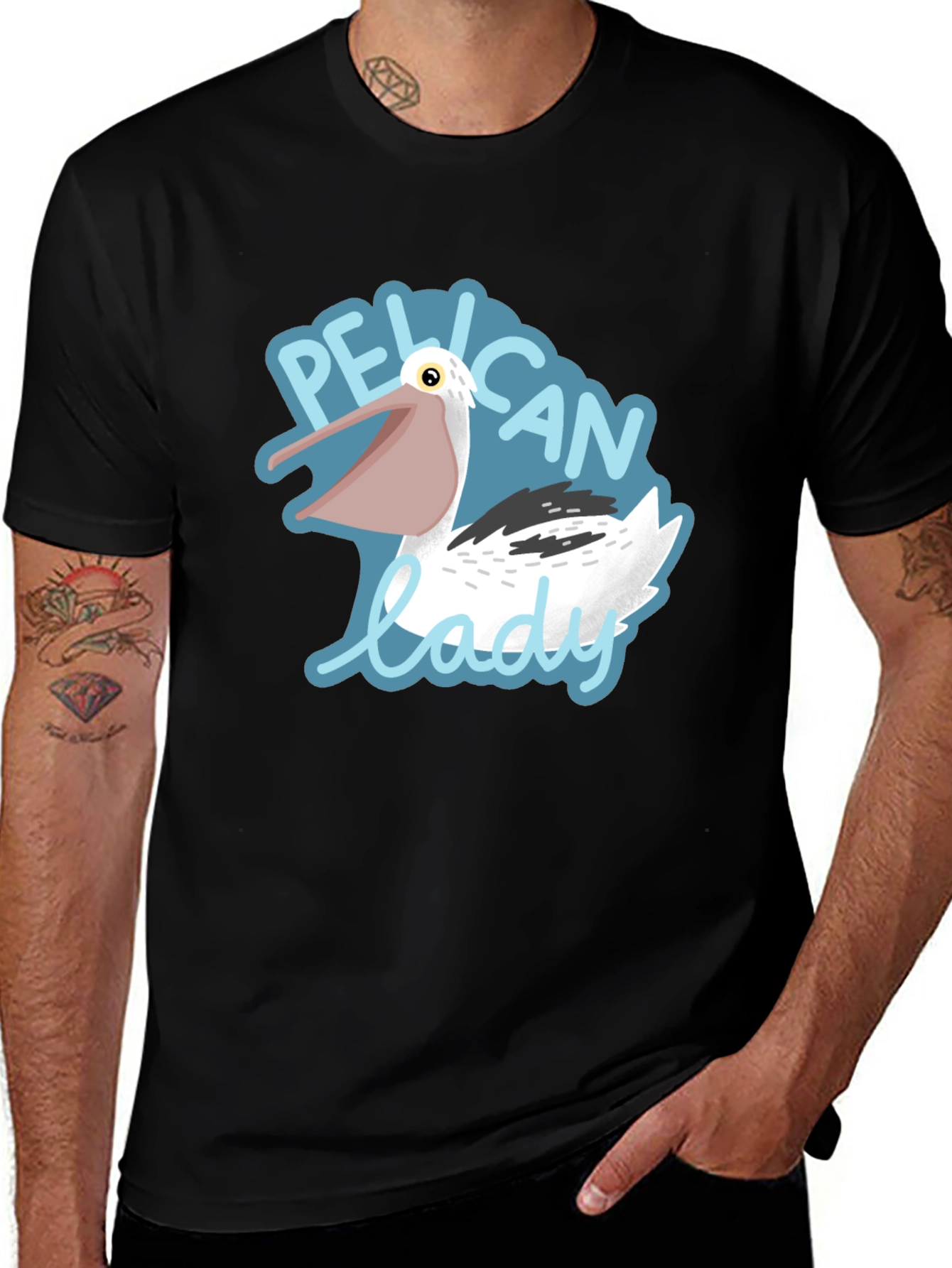 Pelican Lady Graphic Tee - Black