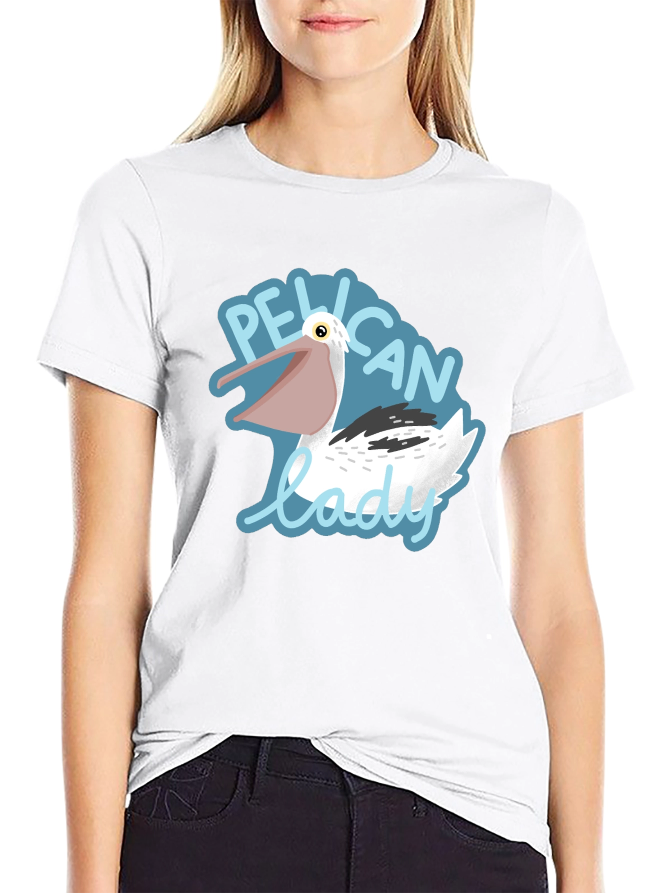 Pelican Lady Graphic Tee - Black