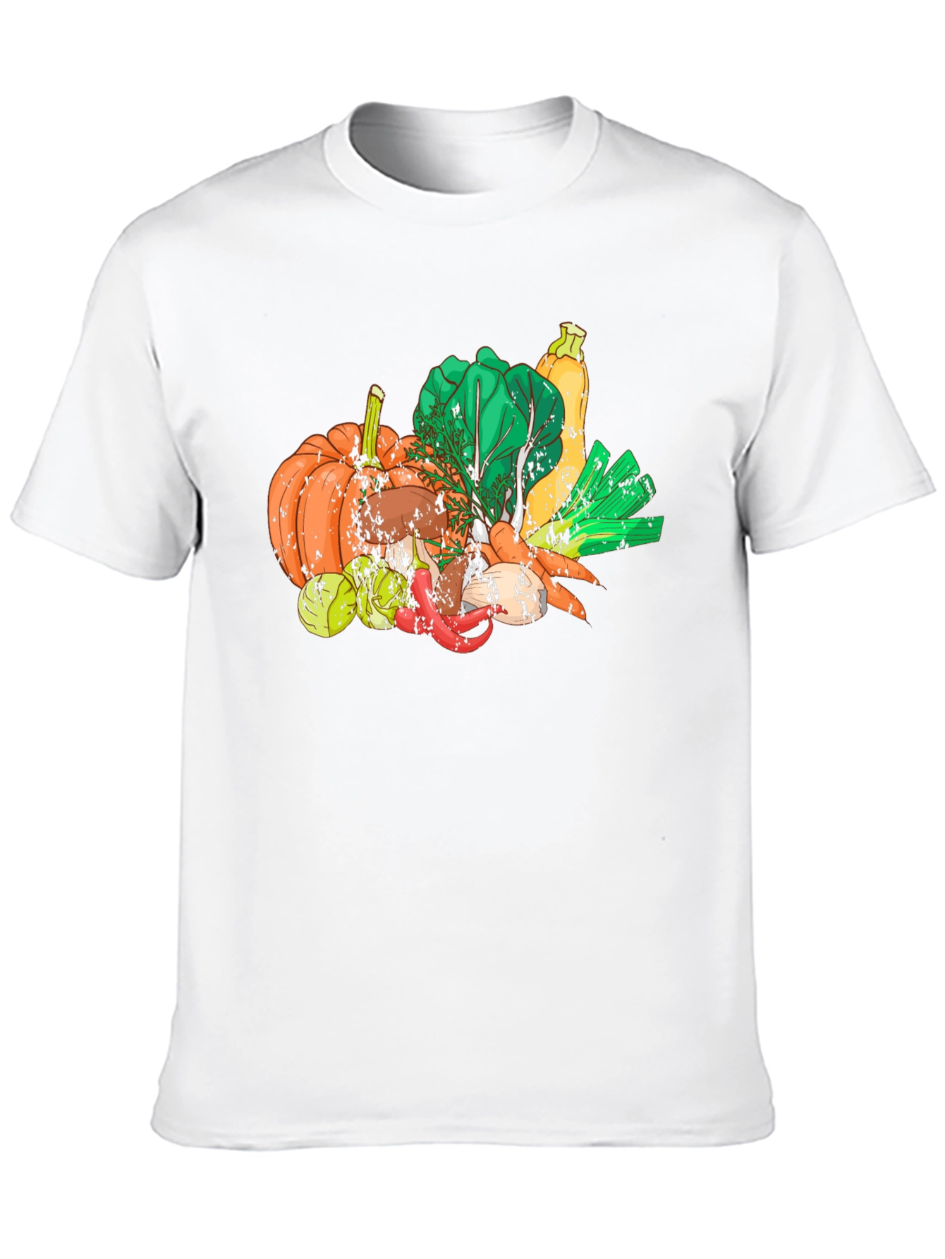 Vegetable Medley Graphic Black T-Shirt