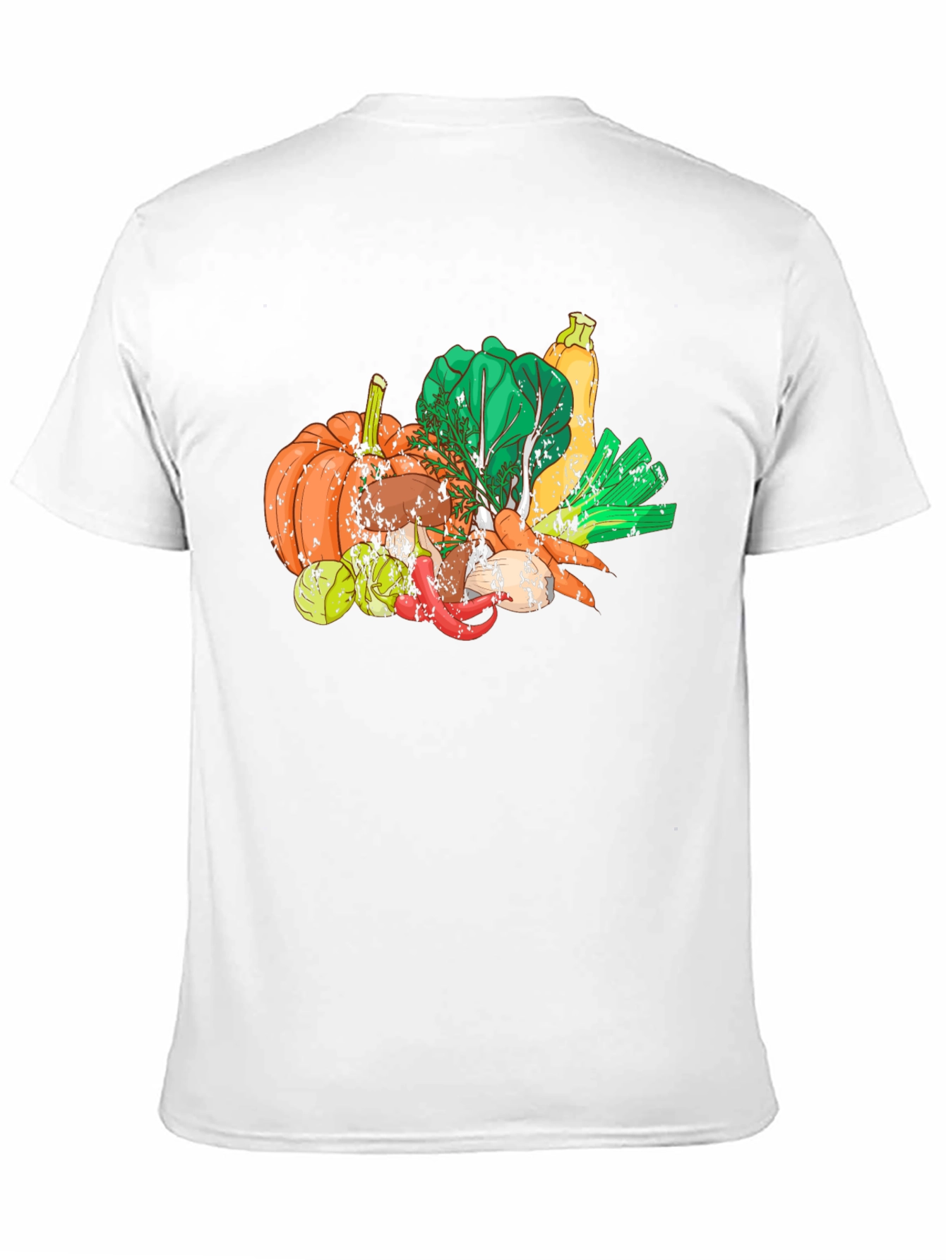 Vegetable Medley Graphic Black T-Shirt