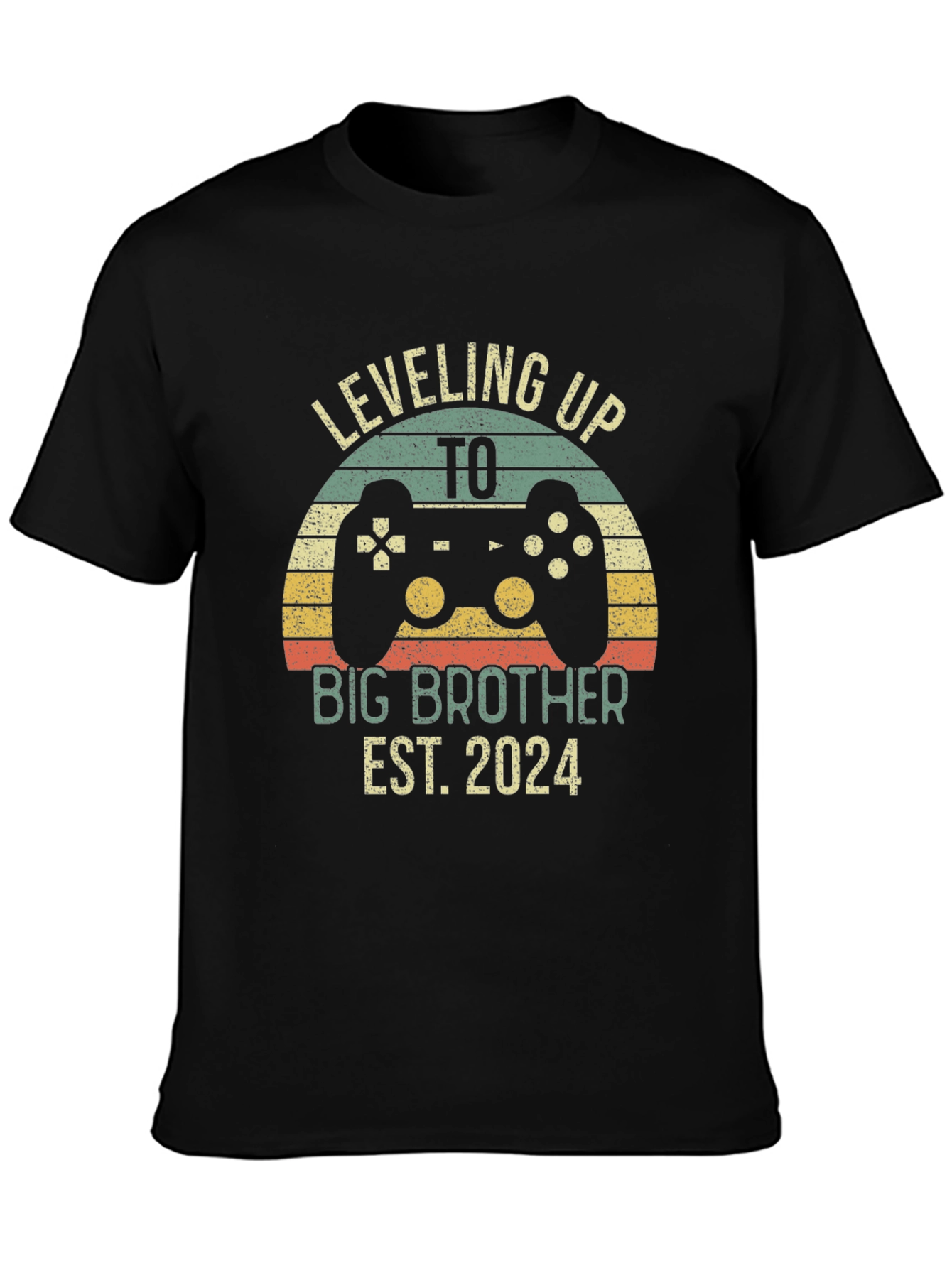 Leveling Up to Big Brother Est. 2024 T-Shirt