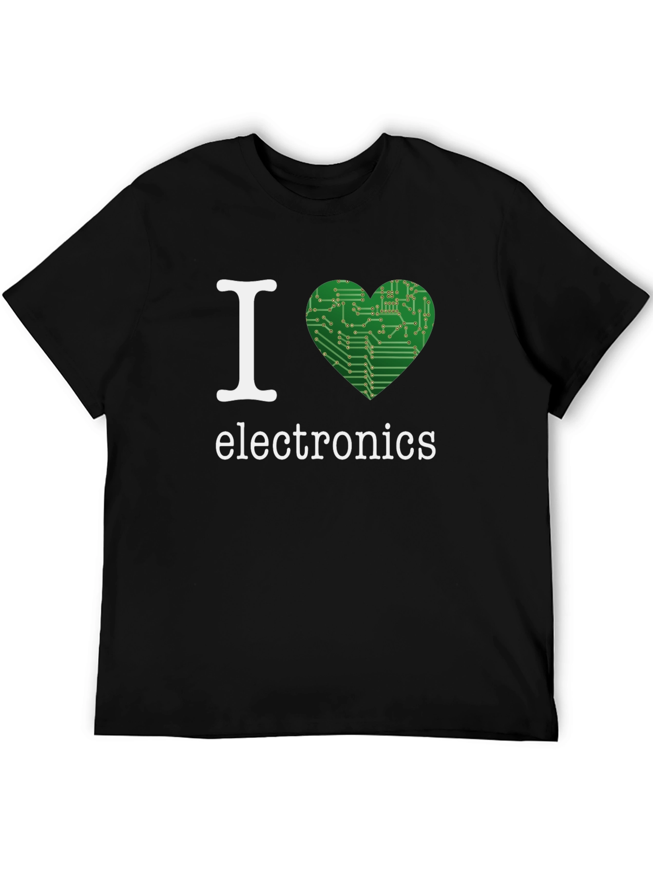I Heart Electronics T-Shirt - Geeky Circuit Board Design