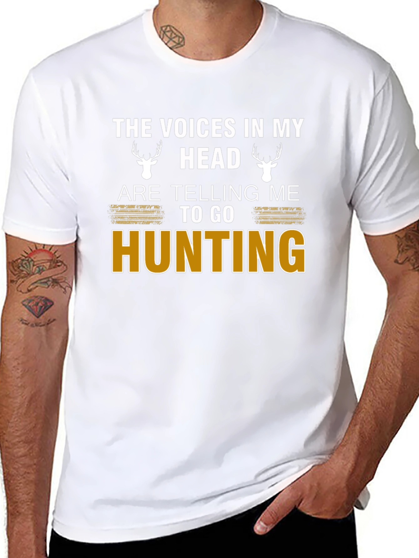 Voices In My Head Hunting Graphic Tee
