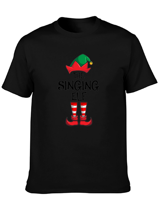 The Singing Elf Christmas T-Shirt Holiday Tee