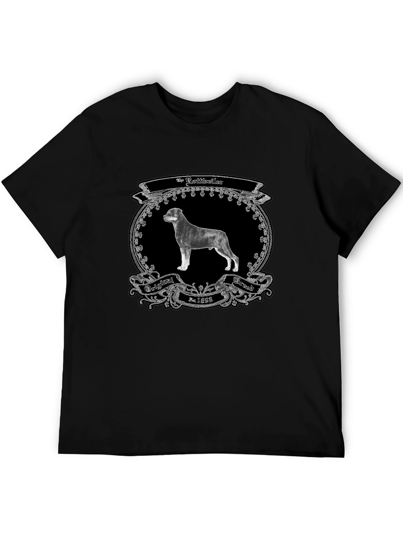 Rottweiler Dog Breed Black T-Shirt