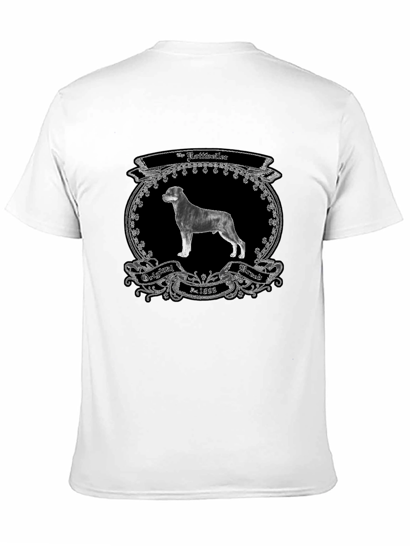 Rottweiler Dog Breed Black T-Shirt