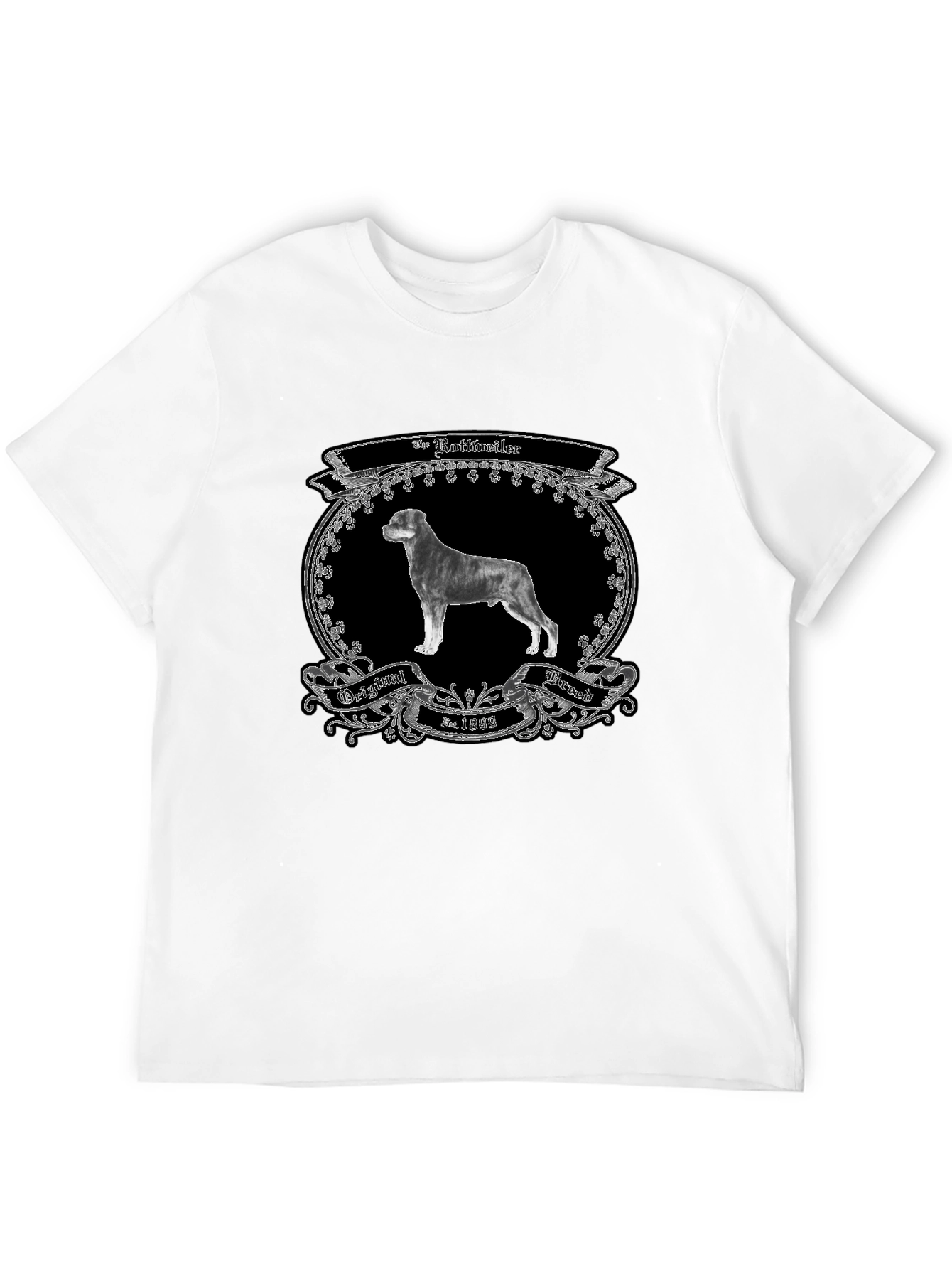 Rottweiler Dog Breed Black T-Shirt