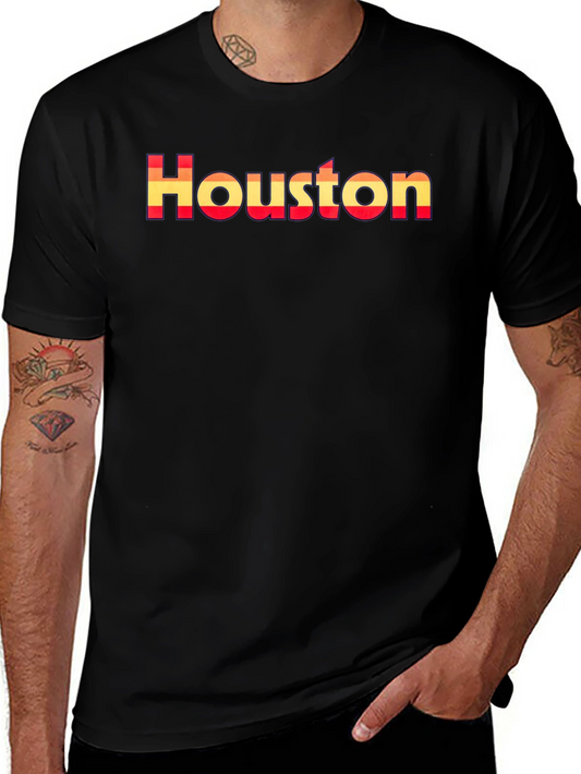 Houston Retro Graphic Tee - Stylish City Pride