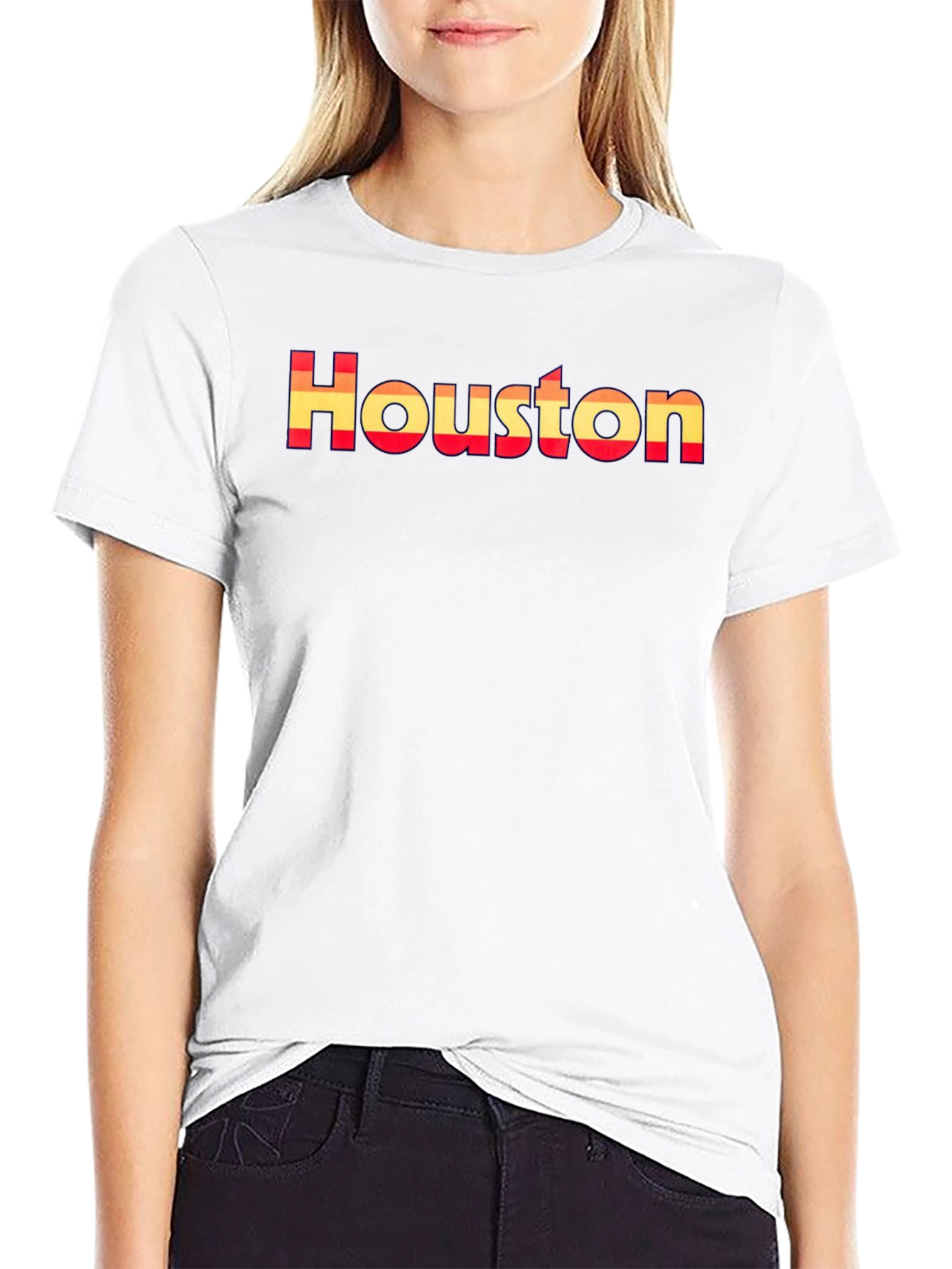 Houston Retro Graphic Tee - Stylish City Pride