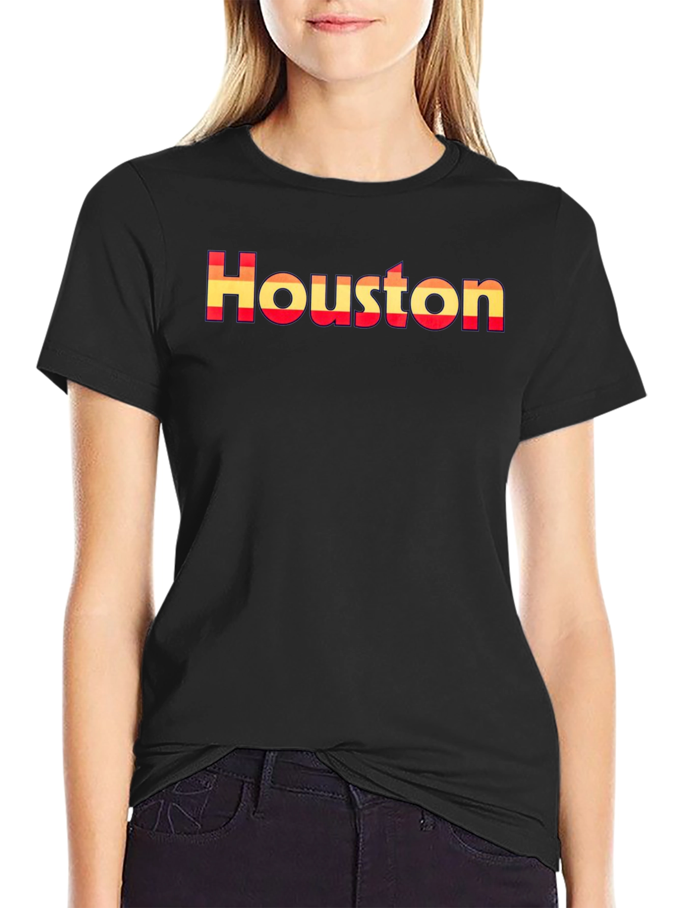 Houston Retro Graphic Tee - Stylish City Pride