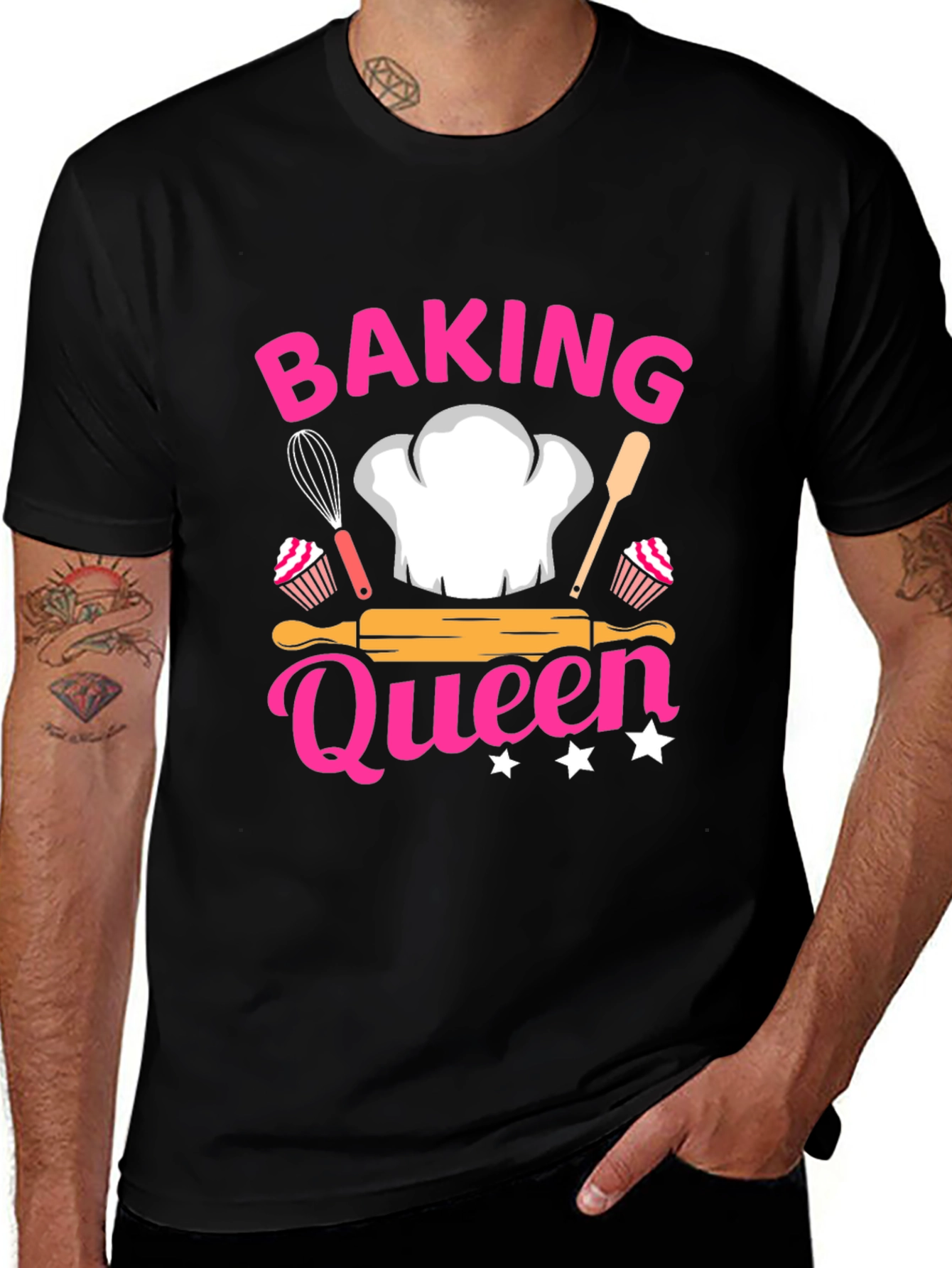 Baking Queen Black T-Shirt