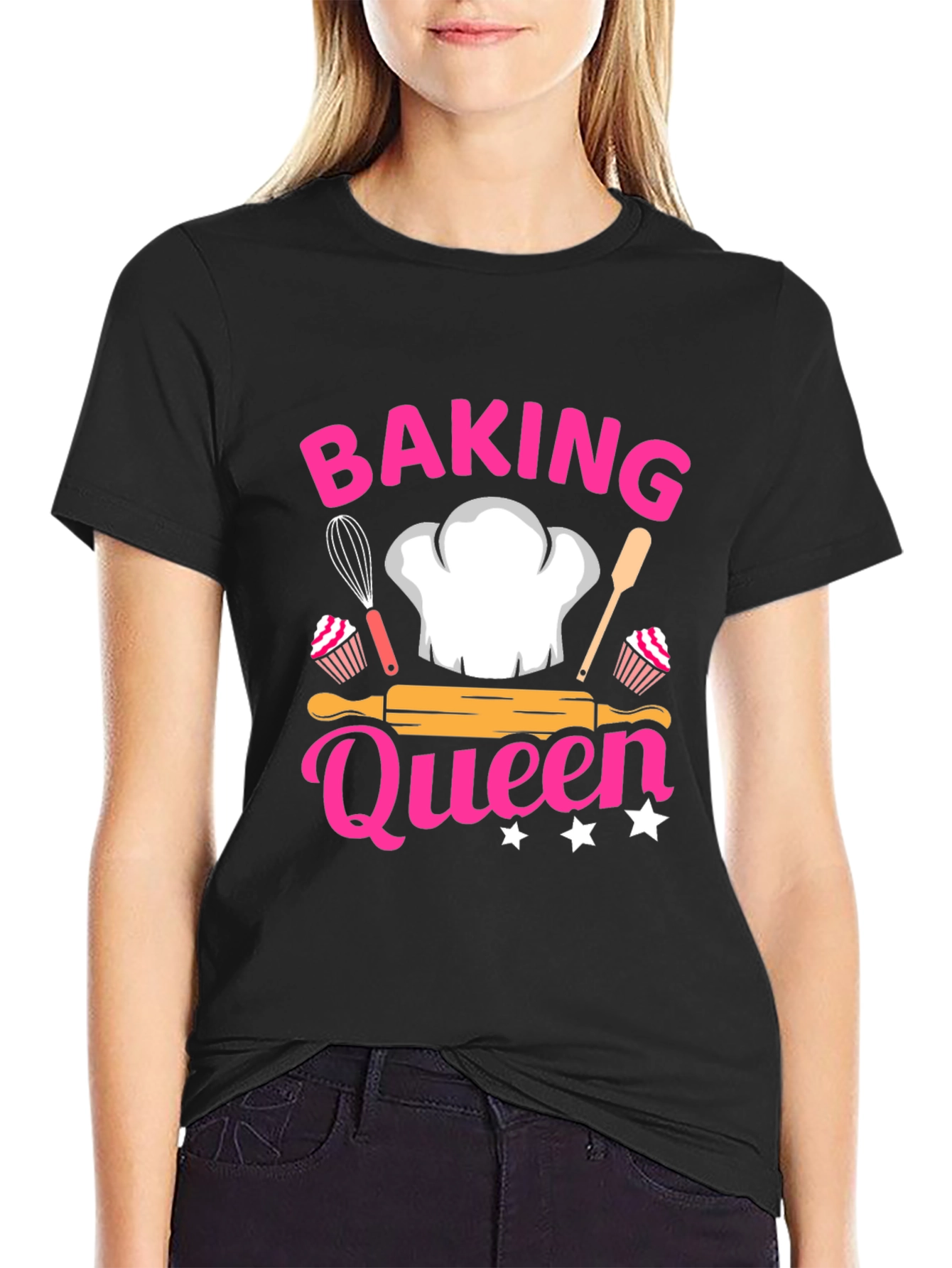 Baking Queen Black T-Shirt