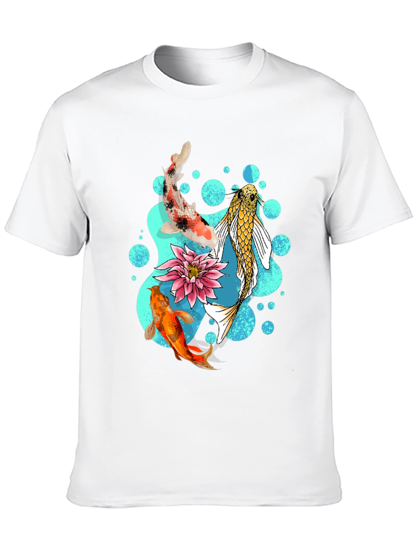 Koi Fish Graphic T-Shirt - Stylish Koi Pond Design