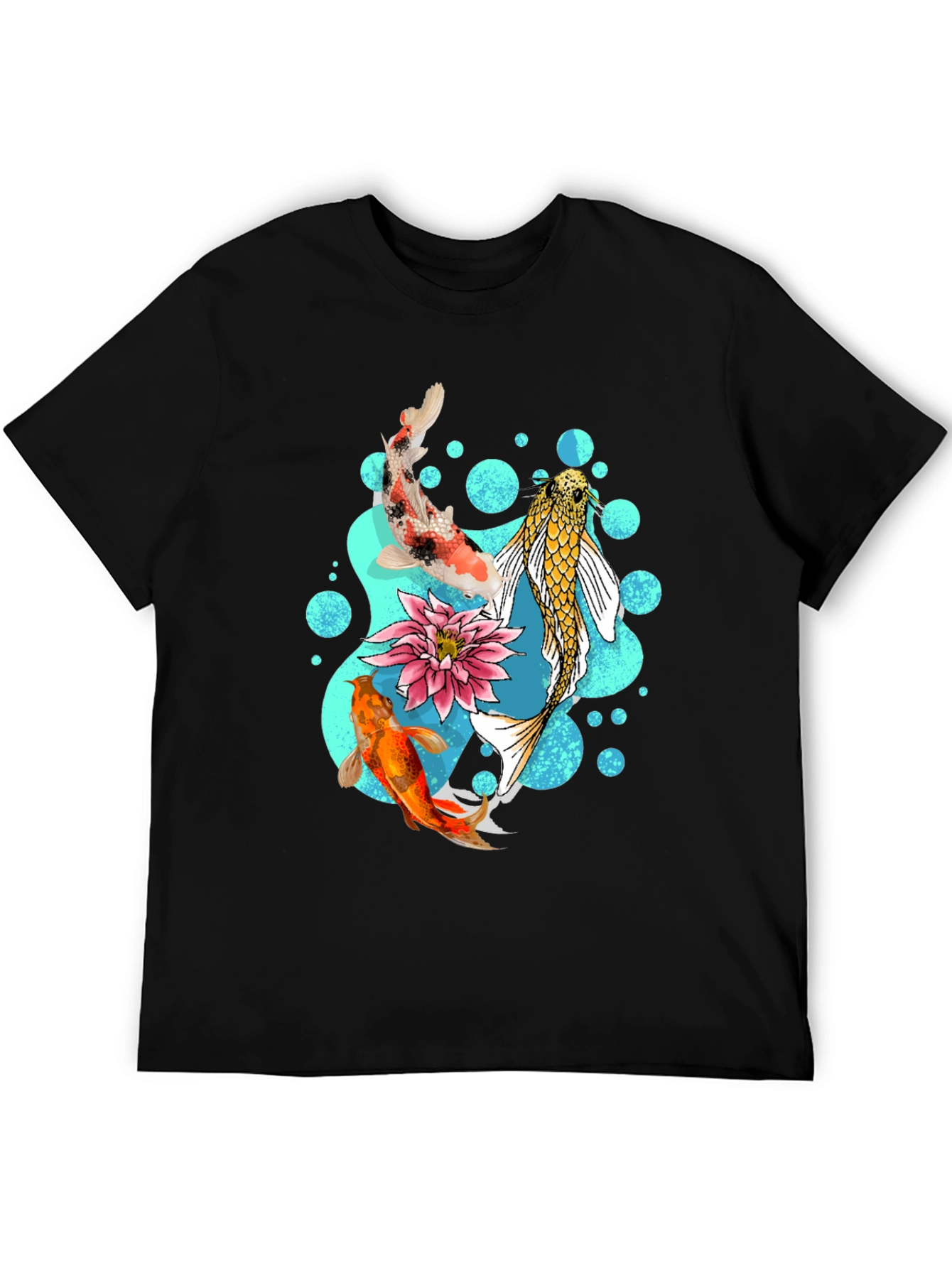 Koi Fish Graphic T-Shirt - Stylish Koi Pond Design