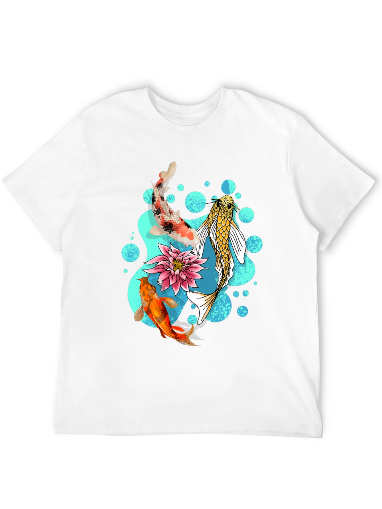 Koi Fish Graphic T-Shirt - Stylish Koi Pond Design