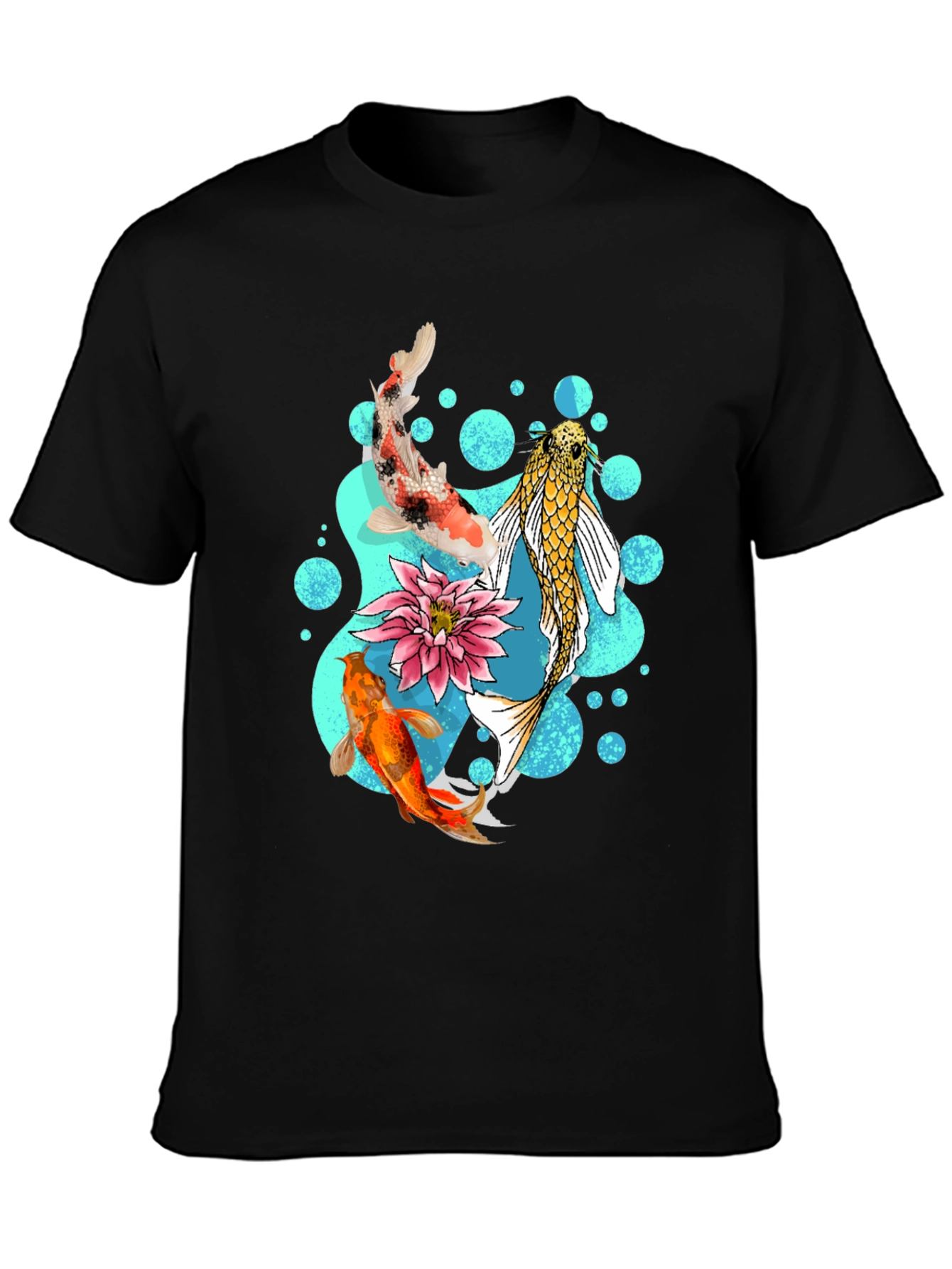 Koi Fish Graphic T-Shirt - Stylish Koi Pond Design