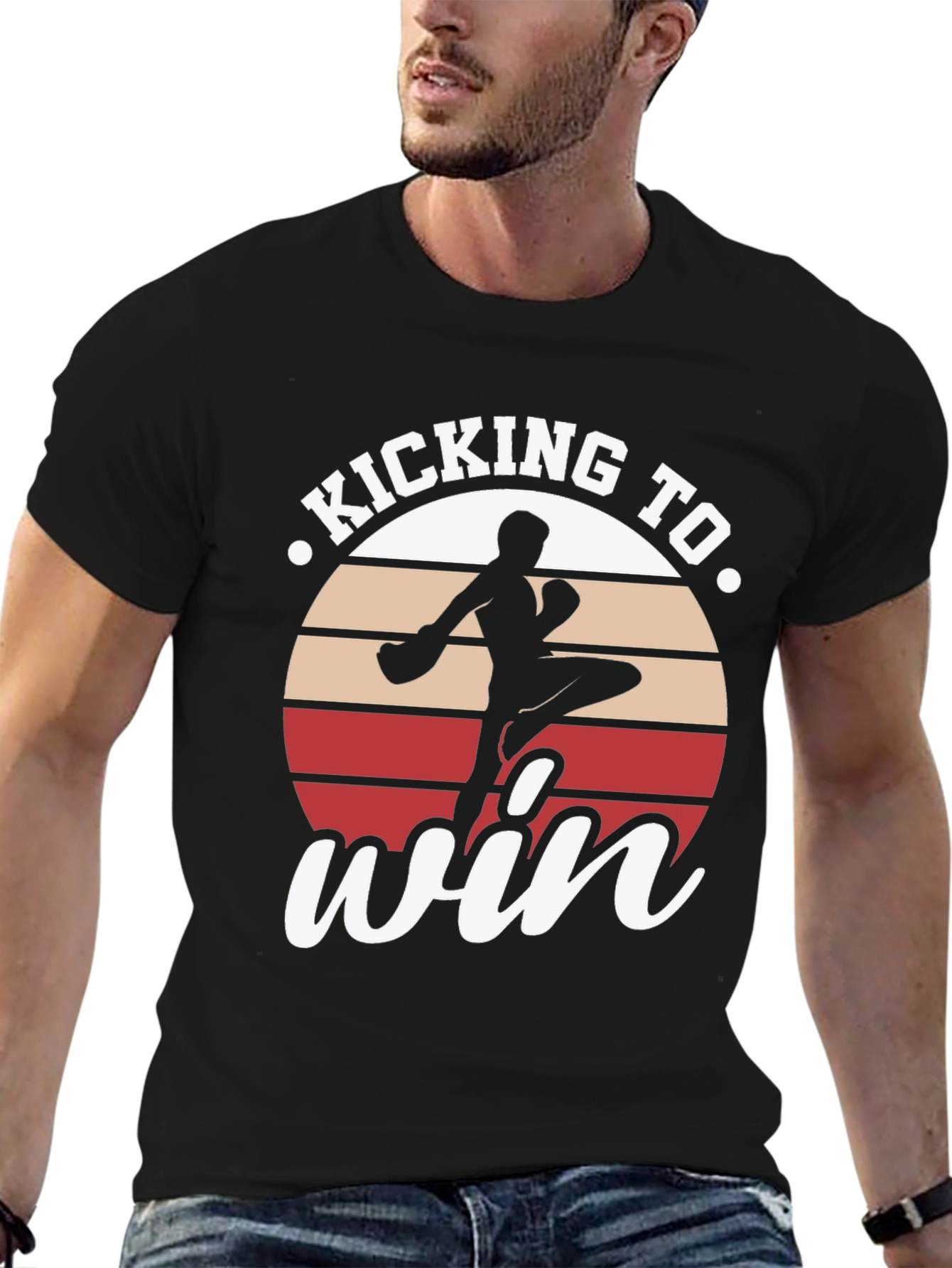 Kicking to Win T-Shirt - Martial Arts Tee