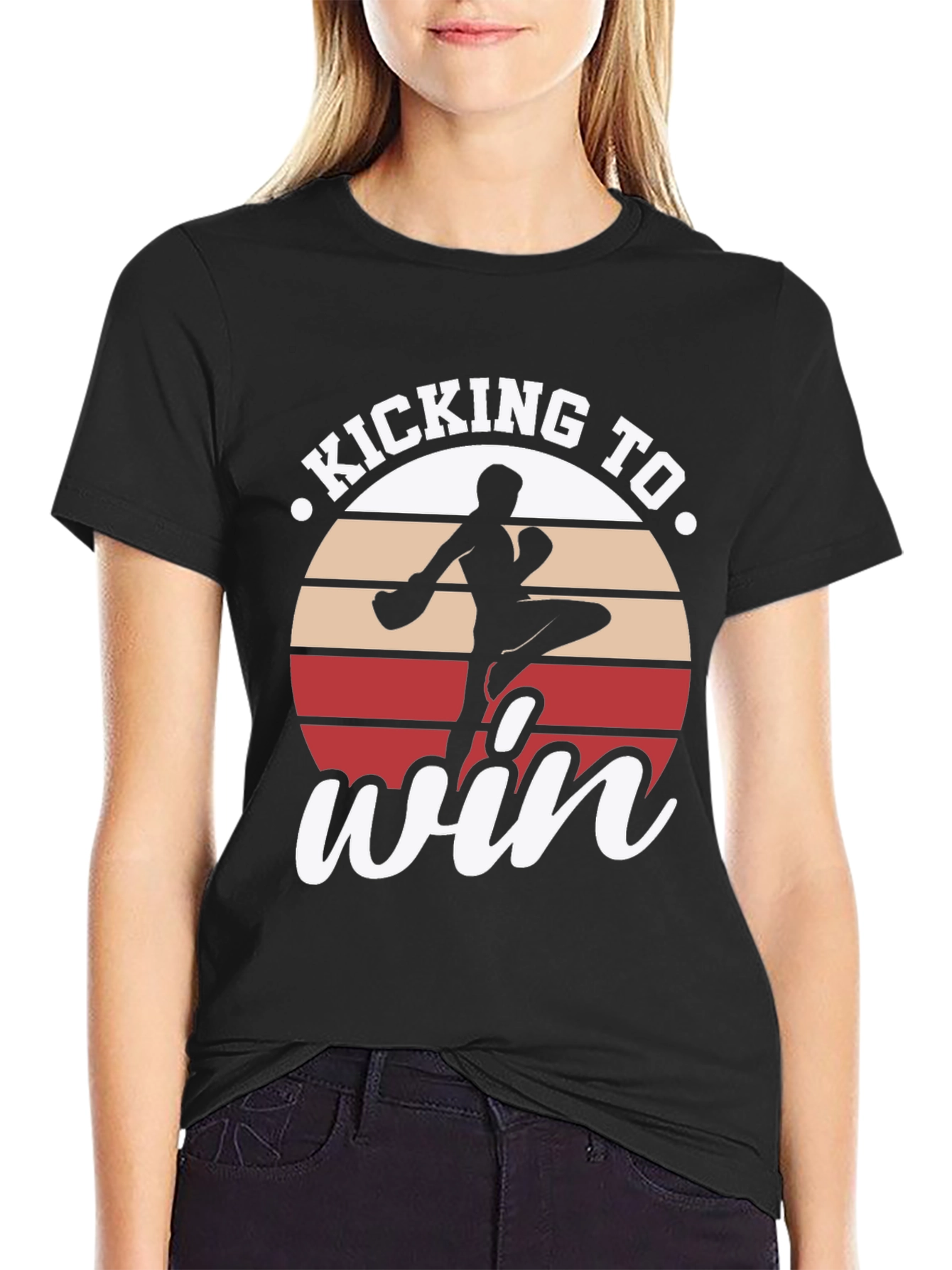 Kicking to Win T-Shirt - Martial Arts Tee