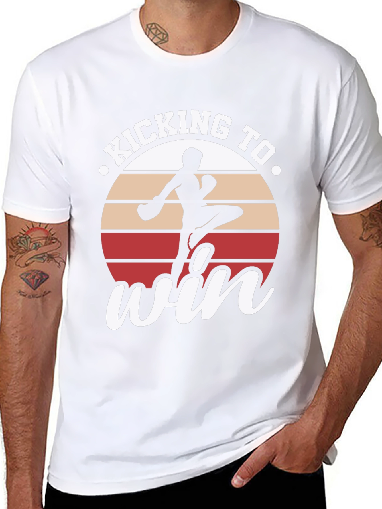 Kicking to Win T-Shirt - Martial Arts Tee