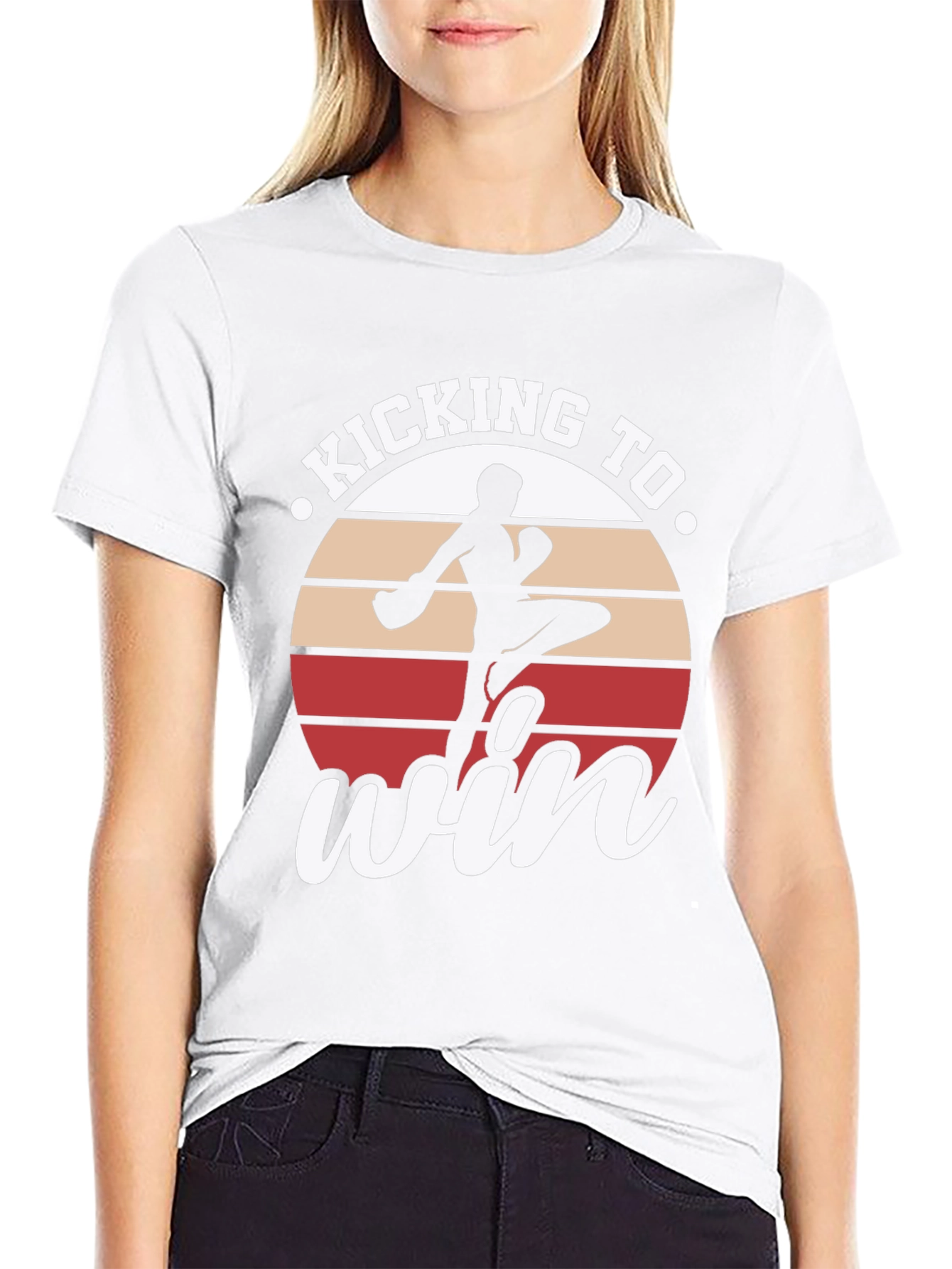 Kicking to Win T-Shirt - Martial Arts Tee