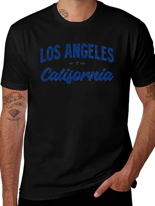 Los Angeles California Graphic Tee - Black