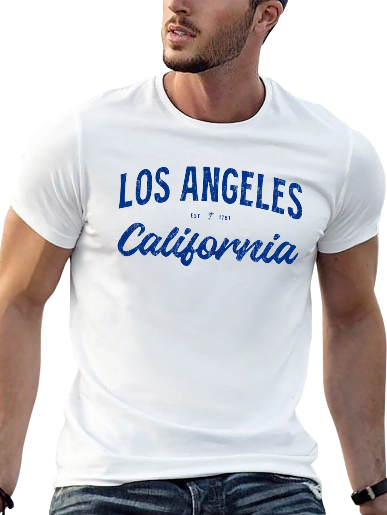Los Angeles California Graphic Tee - Black